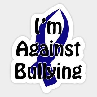 Anti-Bullying Blue Ribbon Sticker